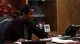 skinny secretary in stockings seduces big black cock boss for rough anal