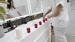 Masseuse gives nuru fucking, realizes too late