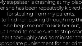 Disciplining my brunette for stealing stuff with rough doggystyle and creampie