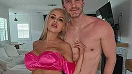Giant boobs petite blonde made my cock explode with huge tits and cumshot