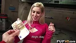 Gorgeous Blonde Teen Fucked Outdoors