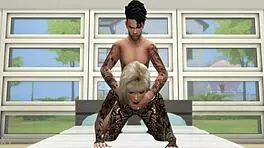 Girl fucked hard doggystyle in lingerie