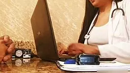 Doctor Julia's Rough Consultation Turns Into Wet Pussy Orgasm