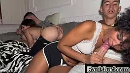 Intense interracial orgy with rough group action and domination