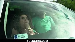 Fuckxtra-petite 18+ teen 18+ geishakyd is excited to use her new sex toy a huge dildo which her neighbor thomas stone buys for her to have fun with