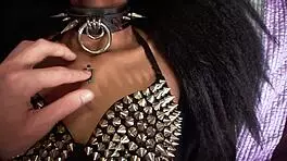 Goth Ebony Babe Breaks In And Gets Entranced