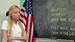 real teen pornstar rides hard in uniform 😍