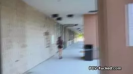 Perky Room Mate Candidate Fucks For Discount