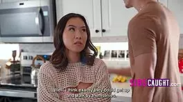 Tiny teen 18+ step family freeuse elves ride a handsome stud on christmas