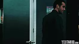 Tiny blonde teen student let janitor rail her hairy cunt in class