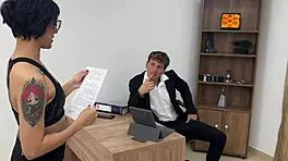 Petrovakathx Gets Fucked by Boss in Bedroom