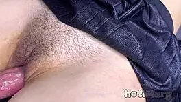 Feeling Closeup Cock Fuck Hairy Pussy Creampie