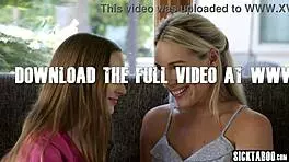 Does big ass teen fuck hot lesbian client?