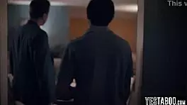 Skinny Russian Teen Stepdaughter Double Penetrated by Her Stepdad