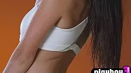 Niemira Undresses, Posing Naked with Big Natural Tits and Petite Body