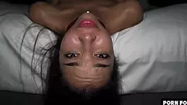 Double teamed - filipino teen gets it rough in homemade fuck