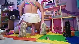 Mexican Teen Slut With Pigtails Uses Big Toys For Anal Assfucking And Intense Orgasm