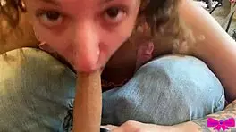 pov blowing the creep who spied on me sunbathing