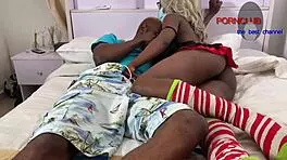 neighbors maid horny for years gets creamy pussy fucked