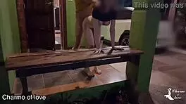 Take Girlfriend to Friend for Outdoor Anal Sex and Doggystyle Creampie