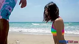 Small Asian Teen Feels Thrill of Big Cum Facial