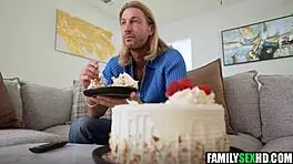 Sneaky old guy fucks young bride-to-be 😏