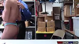 Black Teen 18+ Thief With Camel Toe Busted By Security 😱