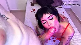 fucking my sexy tattooed secretary whore with big cock deepthroat