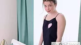 beautiful girl julia morozzi masturbates amazing hairy pussy 😍