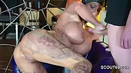 German Tattoo Star Kitty Core In Private Group Bang