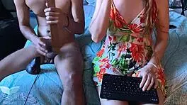 my girlfriend asks me to fuck her hard before party i fill her pussy with cum