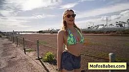 Sexy Blonde Teen Seduces Friend In Car