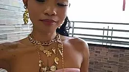 Asian Teen Achieves Duplex Orgasm In Tropical Skyscraper