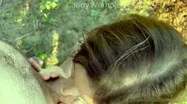 Fed a young 18+ nympho ice cream and dick in public outdoor fun