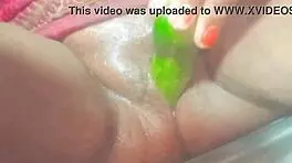 hey, check out this indian housewife getting fucked by a cucumber on the ranch! 🍆