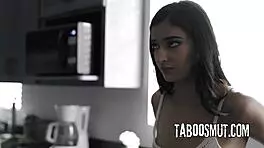 Bratty teen 18+ gets spanked and fucked by her stepdad