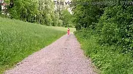 bimbodoll takes strangers cock while training