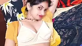 my cute partner and lover enjoy midnight fucking in missionary position