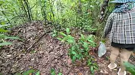 Thai Girl Suddenly Needs to Pee in the Forest - Thai Audio 4K