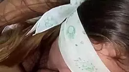 Beautiful woman comes home from work