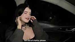alt goth babe stretches tight wet holes on taxi driver's juicy throbbing cock 🚗💦