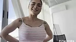 voluptuous spanish tattooed nadja hot chatting and swallowing torbe's cum