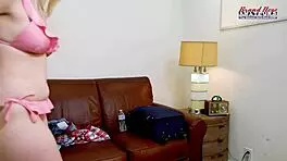 Blonde Cutie Annie Archer Toys Wet Twat Then Delivers Hot BJ