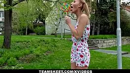 poppy pleasure rocks braces and pigtails in hardcore pounding