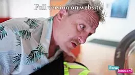 innocent petite babe's tight ass nailed stuck in washing machine?