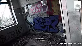 megan venturi slammed hard in abandoned hospital ruins