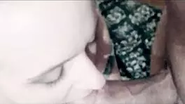 Babe begs for big cock cum before party!