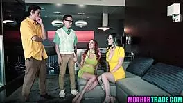 stepmom's foursome swap turns into hardcore milf group bang