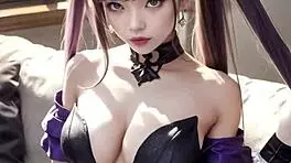 3d animated woman masturbates pussy into deep sleep