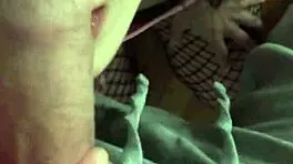 intimate submissive cuddles with petite candie cross fishnets pov